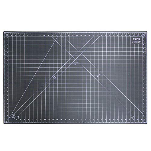 Self-Healing Cutting Mat, FOME A1 Size Cutting Mat 24x36in 5 Layer PVC Construction Double Sided Non-Slip 3mm Thick Professional Gridded Rotary Mat for Cutting, Sewing, Crafts and Cropping Photos Self-Healing Cutting Mat, FOME A1 Size Cutting Mat 24x36in 5 Layer PVC Construction Double Sided Non-Slip 3mm Thick Professional Gridded Rotary Mat for Cutting, Sewing, Crafts and Cropping Photos
