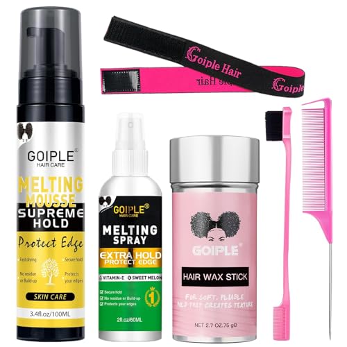Lace Melting Mousse Glue-Less Hair Adhesive Wig Glue Melting Spray Lace Melt Mousse for Closure Wigs Extensions