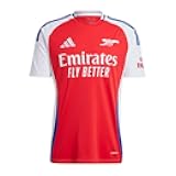 adidas Arsenal Men’s Stadium Home Jersey 2024 (US, Alpha, Large, Regular, Regular, Better Scarlet/White)