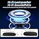 WAYXIN T2 Motorrad Headset mit Gegensprechanlage,Helm Kommunikationssystem für 2 Personen in Reichweite von 300m, mit Sprachassistent, Wasserdicht Freisprecheinrichtung,Musikanrufsteuerung(1pc)
