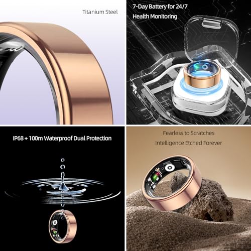 Image of Smart Ring for Women & Men Fitness Sleep Heart Tracker