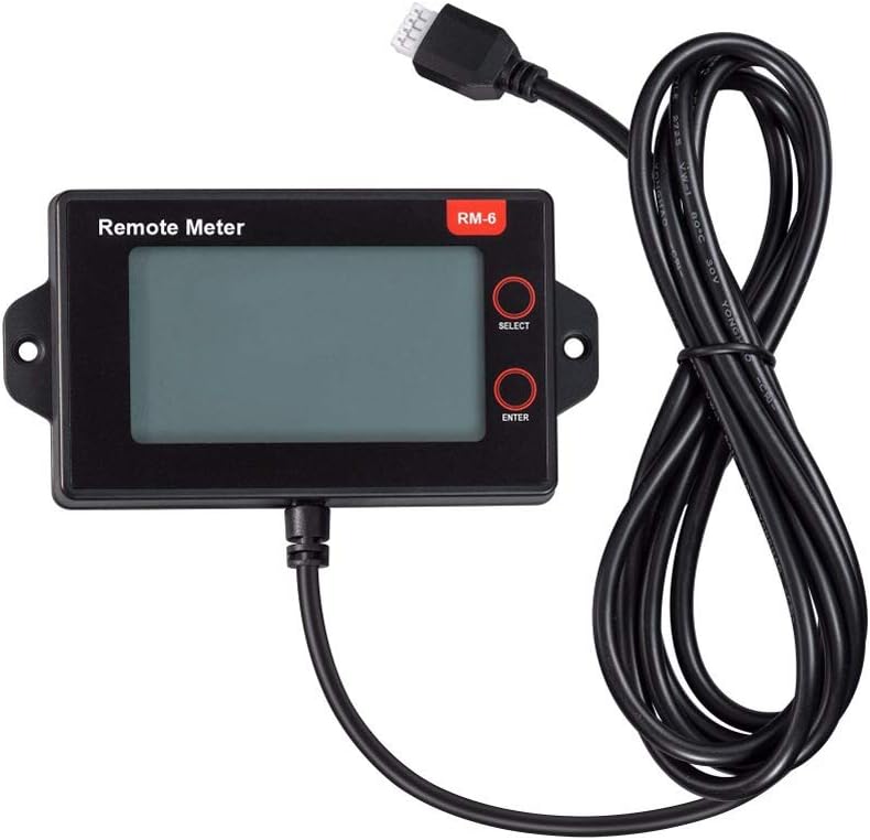 SRNE RM-6 Remote Meter LCD Display Unit Applicable Models of Controller MC2420N10 MC2430N10 MC2440N10 MC2450N10 etc MC Series Solar Controller EAL-Time Monitoring of Data and Operating Status : Patio, Lawn & Garden