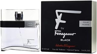 F by Ferragamo Black Eau de Toilette Pour Homme, Cologne Spray for Men