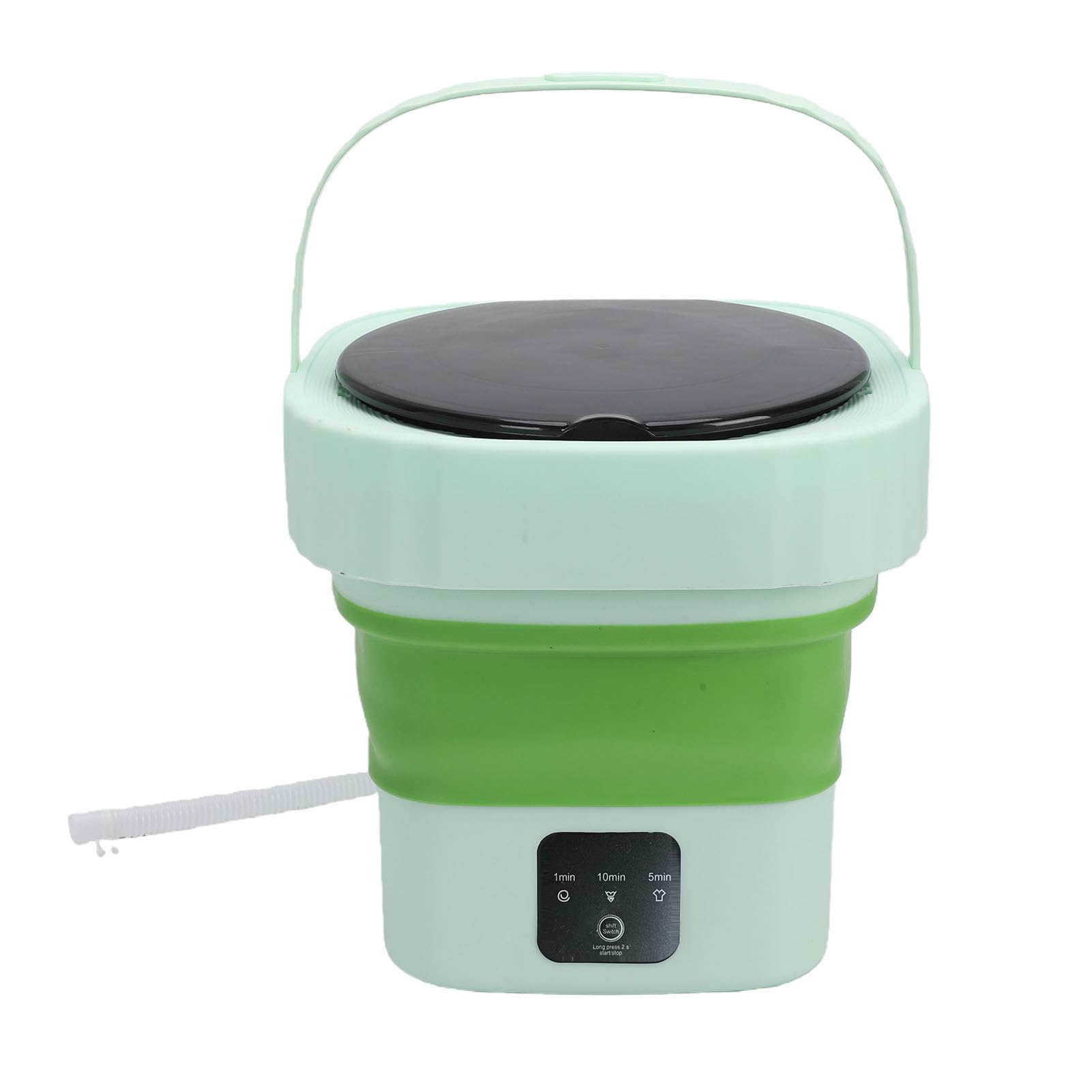 Lavatrice Portatile Pieghevole da 6 Litri, Verde (Spina europea