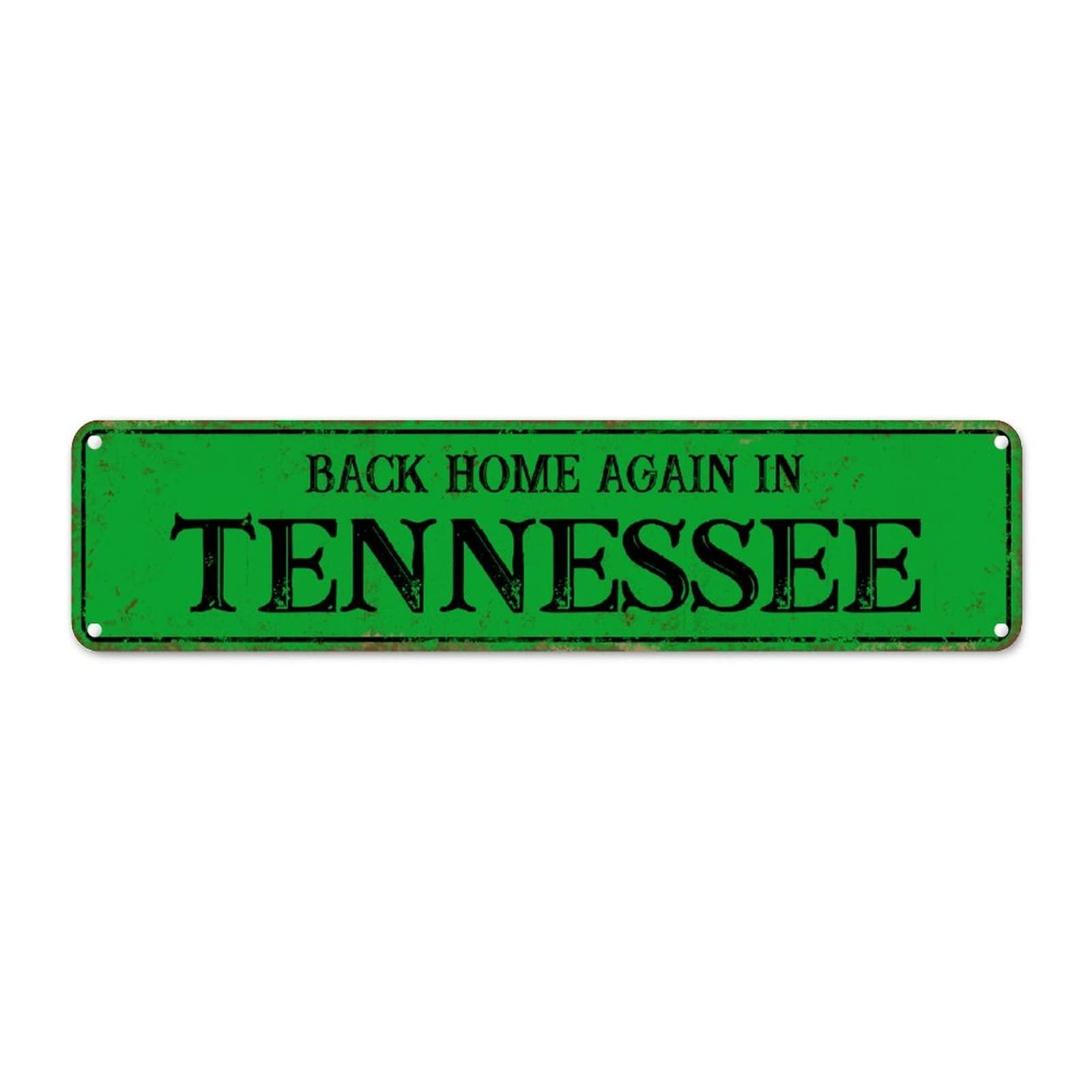 Plaque Tennessee vintage en métal pour déco salon et bar rétro