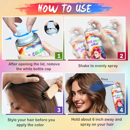 Spray Tinte Temporal para Cabello Azul 120ml miniatura 6