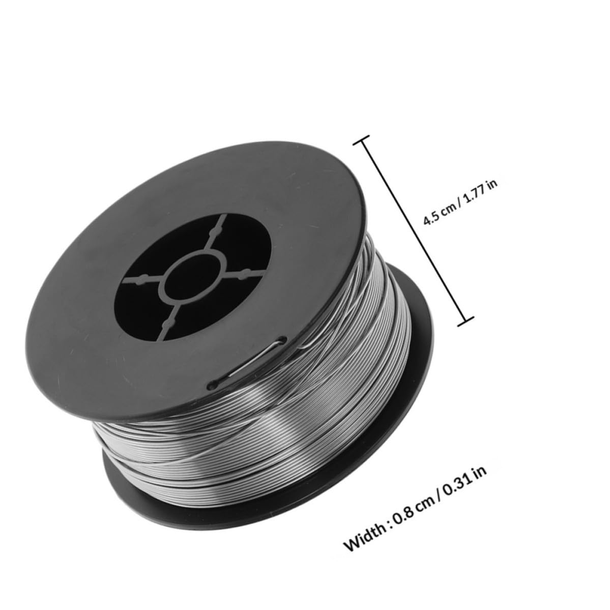 Alambre de Soldadura de Acero al Carbono 0,8mm Carrete de 1kg para Soldadura sin Gas Fácil de Usar en Diversos Proyectos