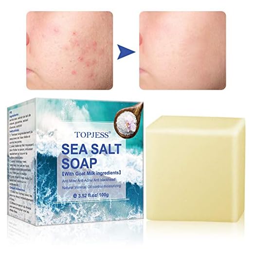 Sapone Sea Salt per acne, Sapone fatto a mano naturale.