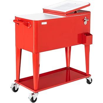 portable beverage cooler on wheels