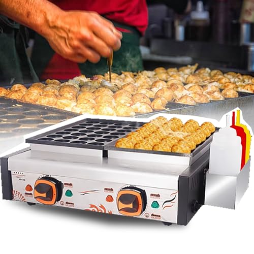 Máquina eléctrica comercial para Takoyaki de 56 hoyos miniatura 1