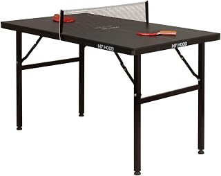EUROPLAY My Hood 901030 - Mini Mesa de Tenis (125 x 75 cm), Color Negro