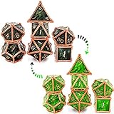 MJDICEOK Color Changing dice Metal Dragons dice DND dice Set D&D dice Set Role Playing dice Apply to