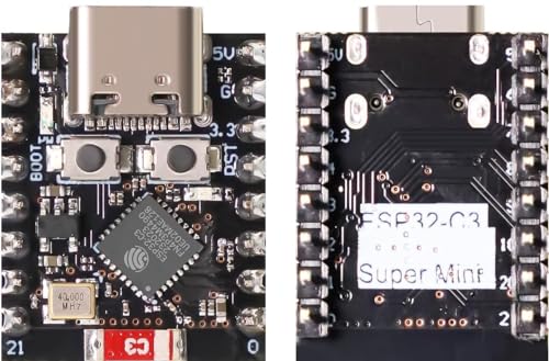 DUBEUYEW ESP32 ESP32-C3 Entwicklungsboard Mini ESP32 C3 Unterstützt WiFi Bluetooth Kompatibel mit Arduino (6PCS)