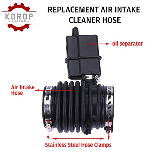 Air Cleaner Intake Hose Replaces 16576-1Aa1A 16576-1Aa0A Fits Nissan Murano 2009-2013 And Quest 2011-2017 Fresh Air Duct Tube Hoses 165761Aa1A 165761Aa0A 696-039 #TOP3