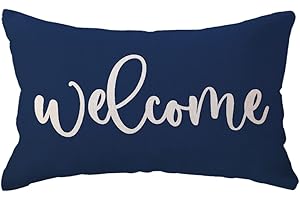 ULOVE LOVE YOURSELF Welcome Lumbar Throw Pillow Covers