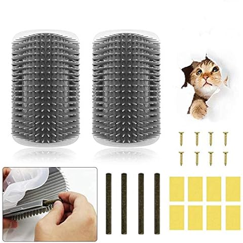 JUSTIDEA 2 Piezas Cepillo de Masaje para Gatos Cover