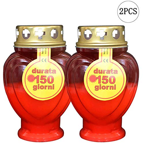 Preisvergleich Produktbild Herran Flammenlose Kerzen LED Kerzenlampe Liebeslampe, Innenkerzen Innenlicht Für Opferritual Friedhofsritualwetterfest