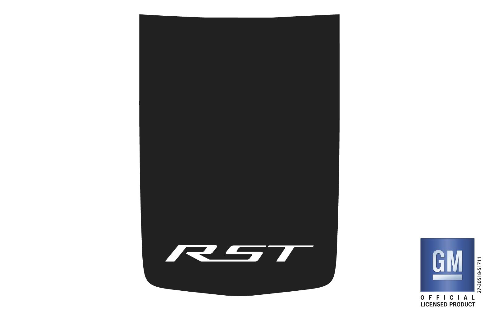 Calcomanías Para Capó Chevy Silverado RST Negro Mate (2019-2025) - Set De 2 Piezas, Licencia GM