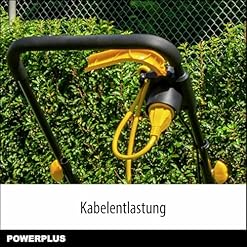 Powerplus Tondeuse Gazon Electrique POWEG62205 Tondeuse a Gazon de 1300 W 320 mm O avec Ramassage et Ejection Arriere