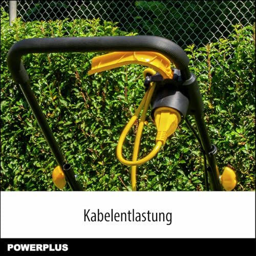 Powerplus Tondeuse Gazon Electrique POWEG62205 Tondeuse a Gazon de 1300 W 320 mm O avec Ramassage et Ejection Arriere