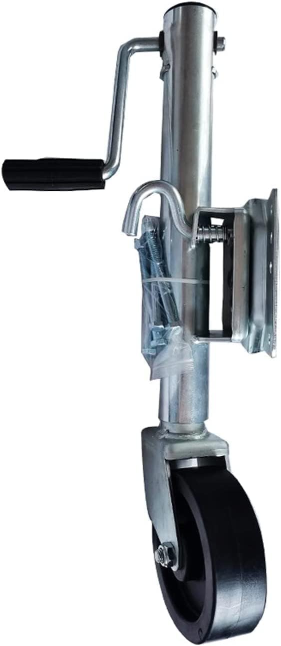 Jack with Wheels Trailer Jack,Boat Trailer Tongue Jack with 6in Polyester Ammonia Wheel,Trailer Jockey Wheel 1200lb Capacity,11in Lift(