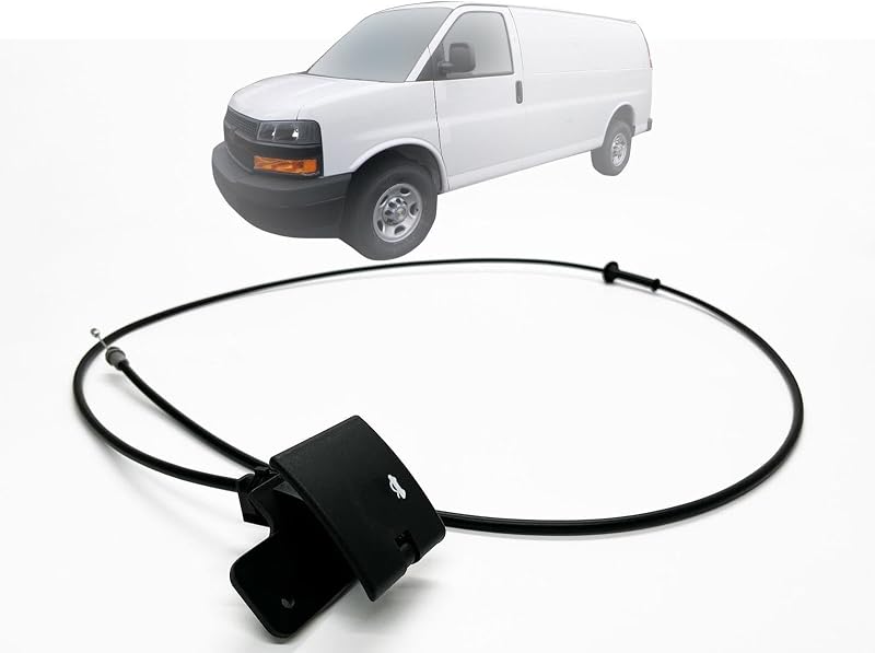 Cabo de abertura do capô com alça Auto Parts Avenue para Chevrolet Express e GMC Savana 2010–2022 – 1 unidade