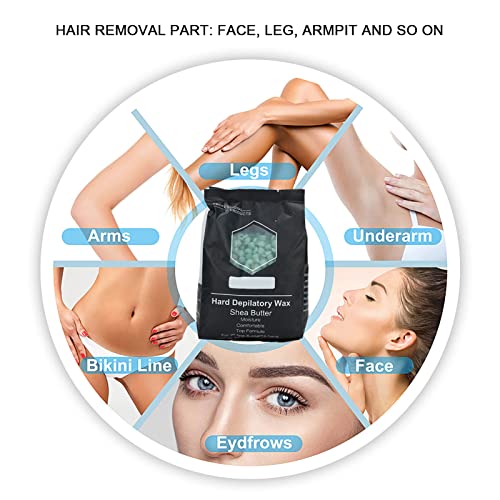Gentle Hair Removal Waxing Kit Wax Warmer NonIrritating Hair Removal Wax Bean for Face Leg Armpit fo