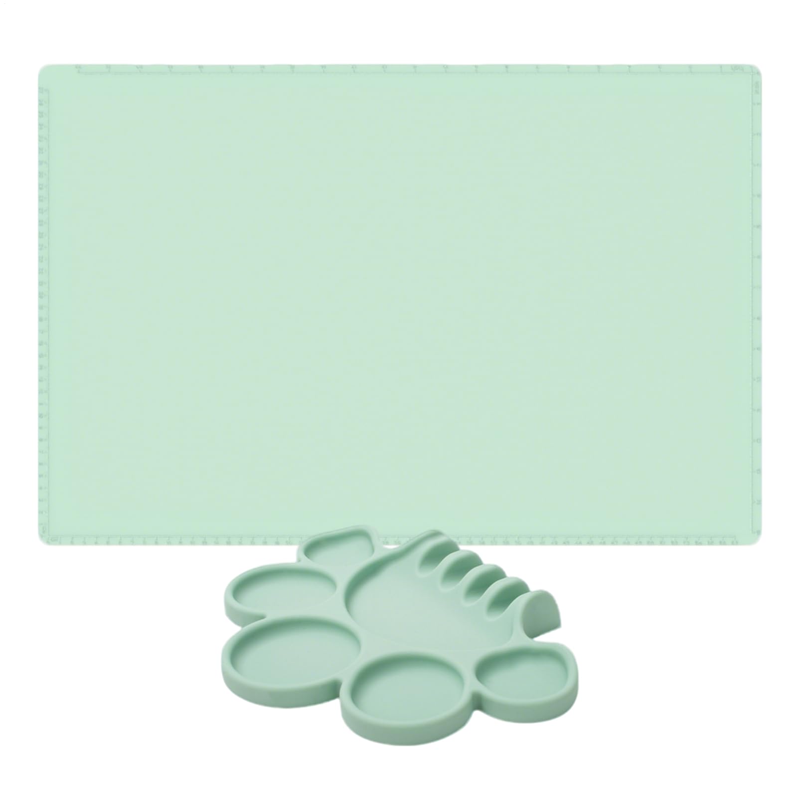 Tapis de peinture en silicone avec palette intégrée pour loisirs créatifs