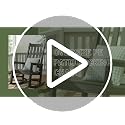 Oversized Outdoor Rocking Chair, Porch Rocker with High Back, Brown