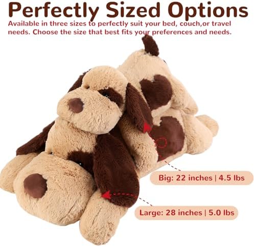 meowtastic Dog Weighted Stuffed Animals, Plush Pillow for Kids - 5