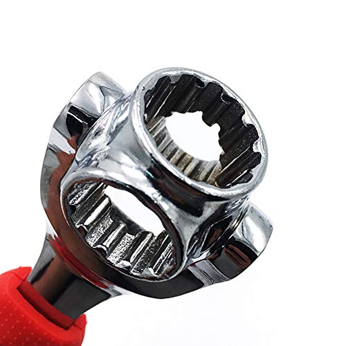 Dfute Multi-Function Socket Wrench, 48-In-1 Spanner, Tiger Wrench Works With Spline Bolts, Torx, Square Damaged Bolts, Adjustable Ratchet Wrench #TOP3