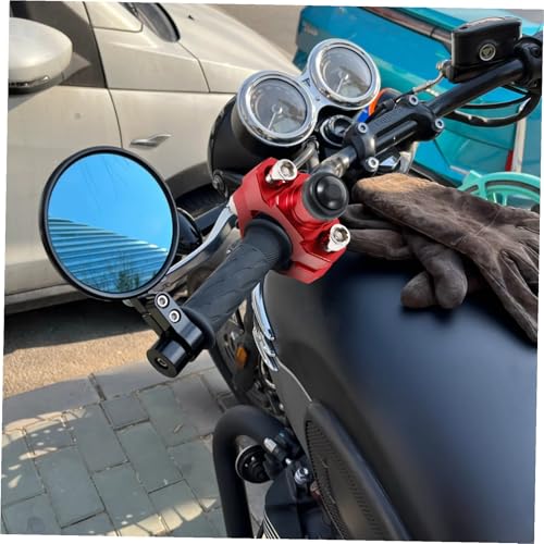 Interruptor de parada Mikikit para manillar de moto y ATV con botón de emergencia rojo 5