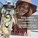 Live Infinitely 32oz Fruit Infusing Water Bottle - Water Infuser Bottle & Insulating Sleeve & Recipe eBook Industry's First Full-Length Infusion Rod - Water Intake Tracker (Black)