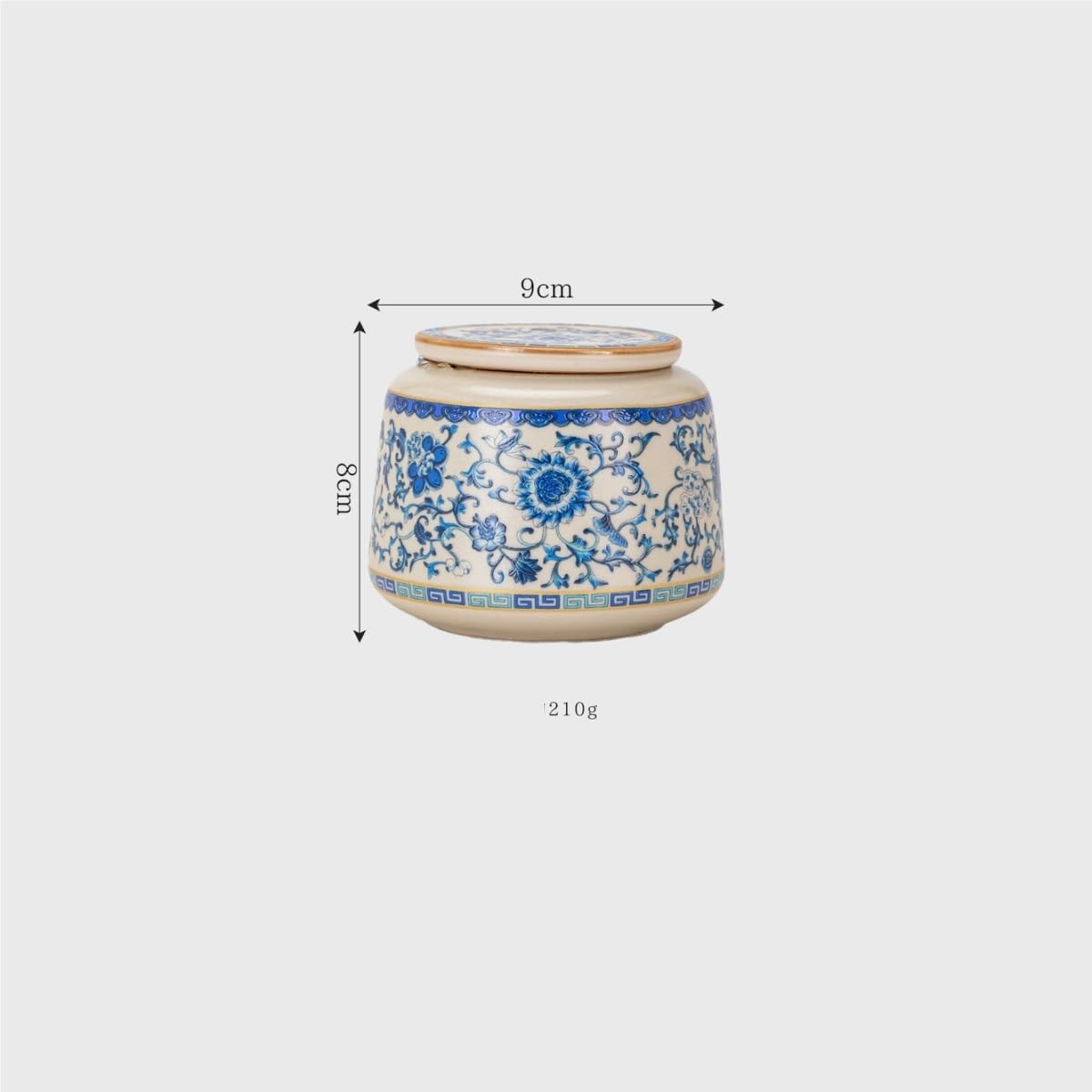 Cukierniczka niebiesko-biały porcelanowy dzbanek do herbaty, kuchnia domowa, herbata luzem, szczelny dzbanek, pojemnik na herbatę