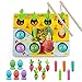 BelleStyle Giochi Bambini 2-5 Anni, Giochi di Pesca mit 2 Pezzi Magnetico Canne da Pesca, 3 in 1 Giochi Montessori Educativi in Legno, Giocattoli Bambino di Carote, Regalo Bambino per 2 3 4 5 Anni
