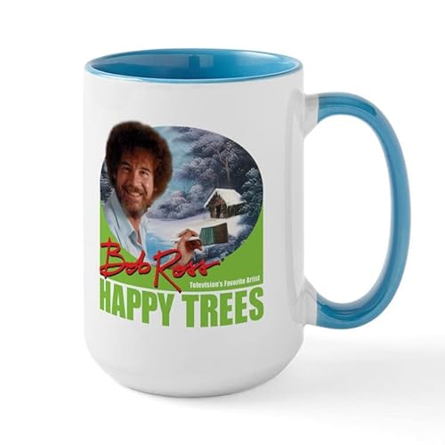 Bob Ross Mugs Keramik-Kaffeetasse, Teetasse, 425 ml