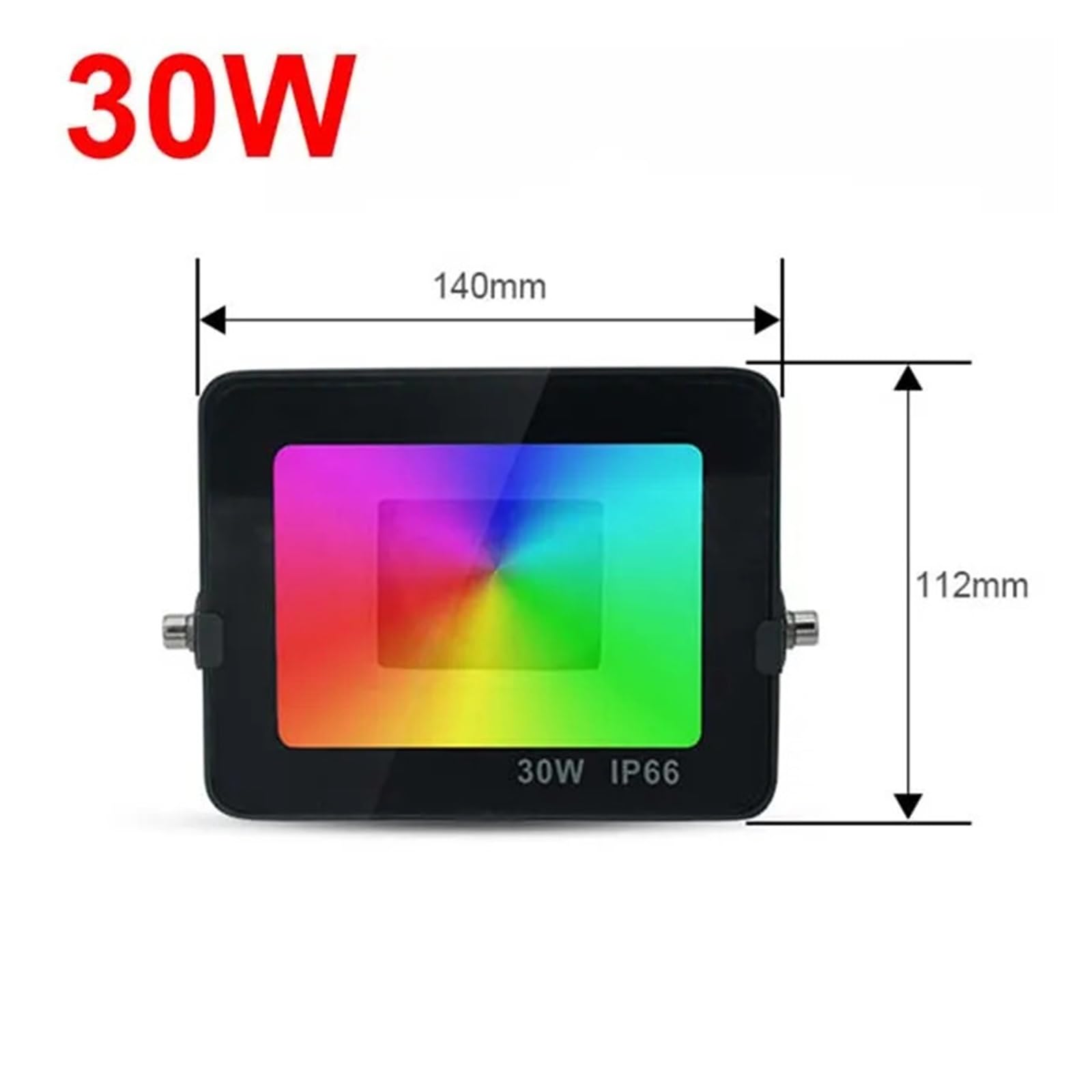 Reflector LED Inteligente Tuya RGB De 30W Y 50W For Exteriores, Reflector LED Impermeable For Jardín, Iluminación De Paisajismo, Control Focos LED(2 PCS,50W)