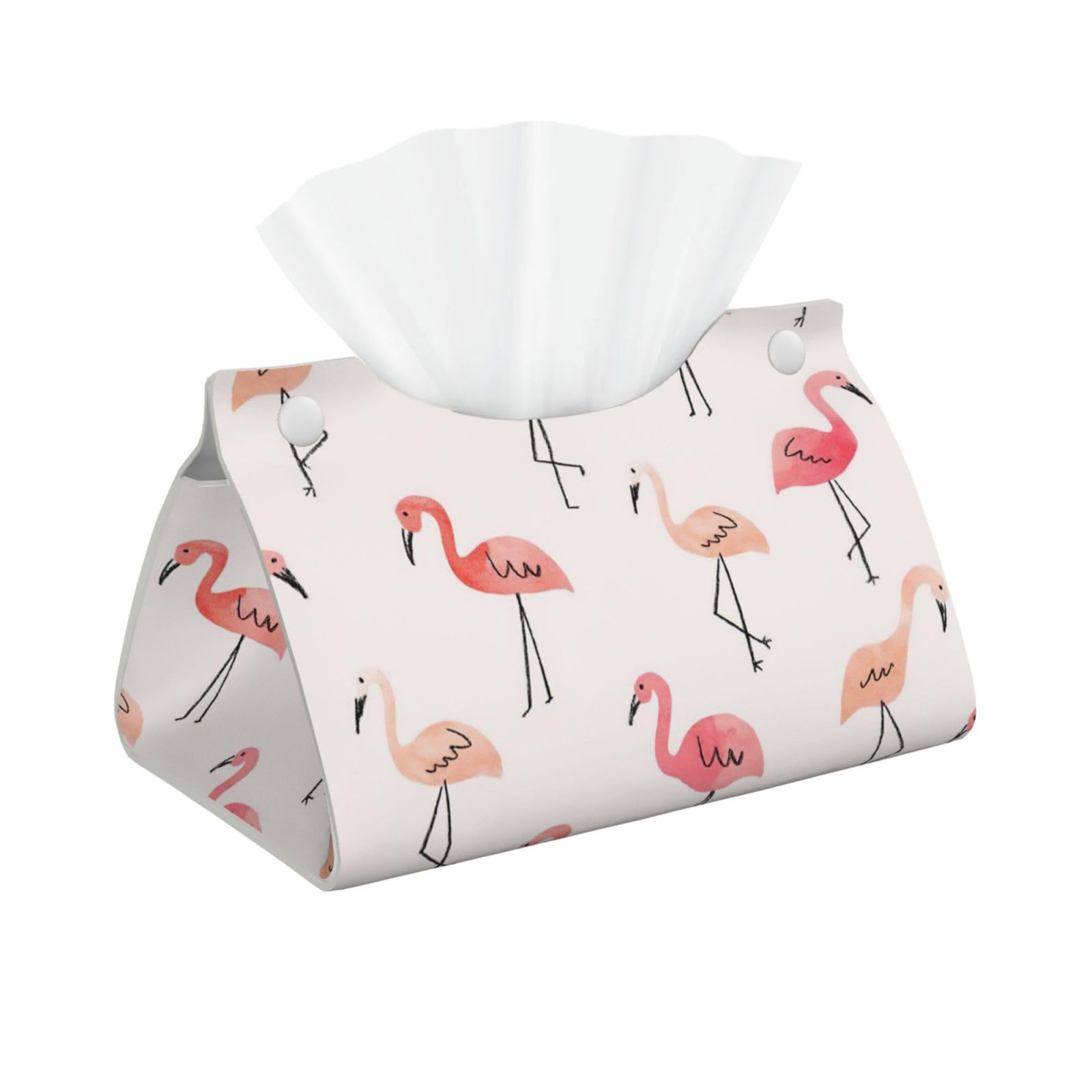 Flamingo. Print Long Tissue Box Cover Tissue Dispenser Box For Living Room, Office, Car, Bathroom