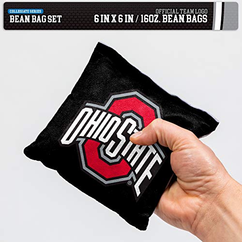 Image of NCAA College Dual Sided Bean Bags by Wild Sports, 8 Count, Premium Toss Bags for Cornhole Set - Great for Tailgates, Outdoors, Backyard