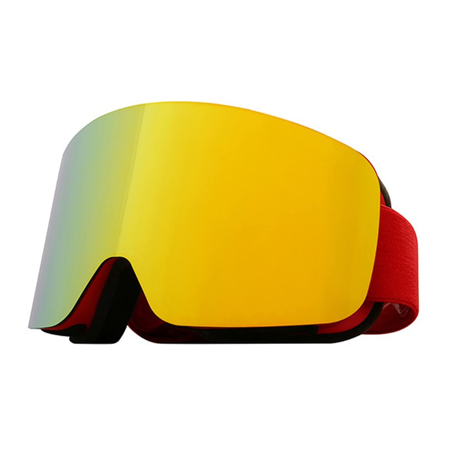 QINQIN Gafas de Sol de esquí Ajuste for Snowboard Hombre de esquí Mujer Anti-Niebla Premium Snow Ski Gafas Protección Deportes de Invierno Gafas a Prueba de Viento (Color : Red)