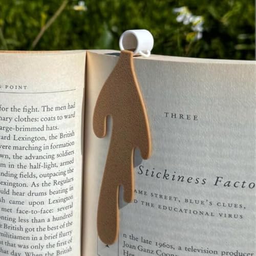 Coffee Bookmark, Cute Bookmarks Book Lovers Gifts for Reading Lover Women Men (White)