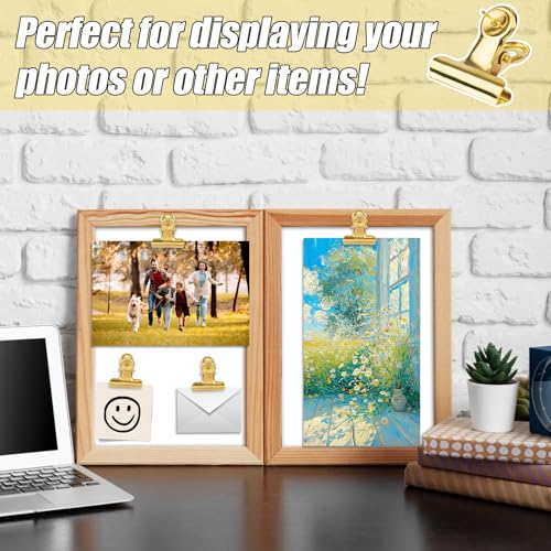 Gosknor 20pcs Gold Push Pins Clips, Thumb Tacks Bulldog Clips with Pins Metal Pushpin Holder Bulletin Board Cork Board Accessories for Home Office Cubicle Wall Use - Cosy Home Interiors Gosknor 20pcs Gold Push Pins Clips, Thumb Tacks Bulldog Clips with Pins Metal Pushpin Holder Bulletin Board Cork Board Accessories for Home Office Cubicle Wall Use - Image 5