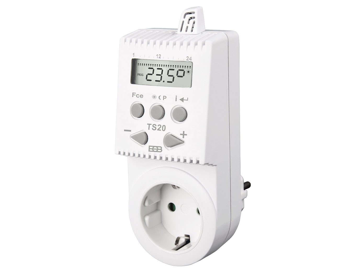 Elektrobock TS20 Thermostat 3680W Weiß, 54 x 137 x 85 mm