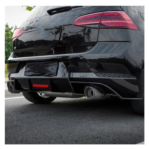Soporte de escape Golf 7 GTD sustitución difusor trasero roto look carbono 6
