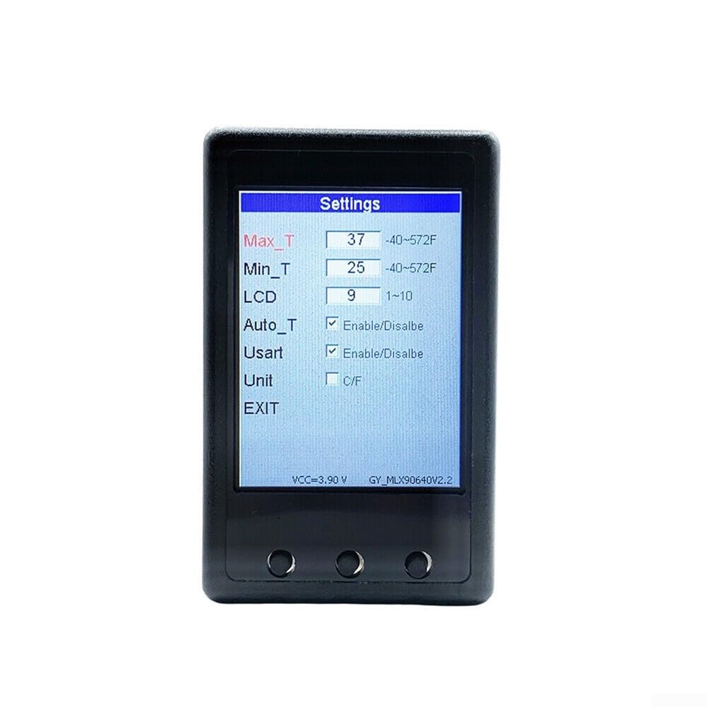 Cámara termográfica con LCD de 2,4 pulgadas, termómetro infrarrojo para PCB y electricidad, salida de datos USB, rango de temperatura de -40 a 300 °C