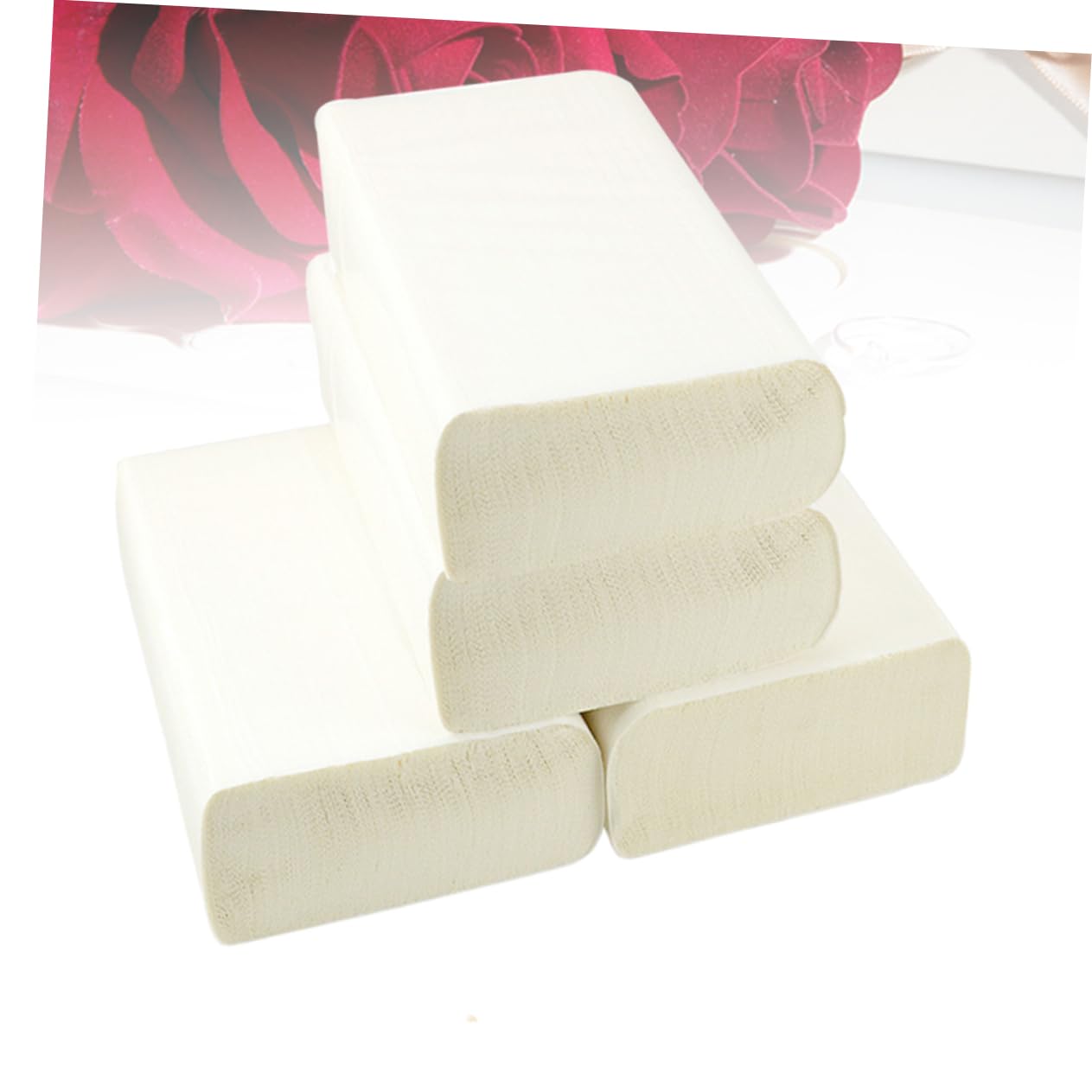 Pâte de Bois Blanc Essuie-tout 4 Rouleaux Épais Cuisine