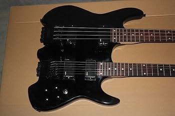 ダブルネックエレキギター ブラック TUNE Zi III Headless W-Neck (TBK) 【GRANDEY BASS TOKYO 10th