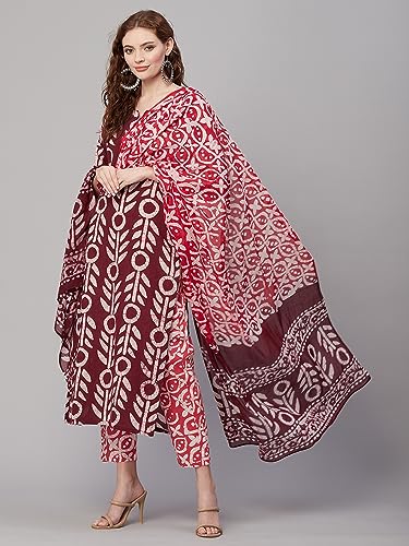 Image of ANNI DESIGNER Women Kurta with Pant |Material: cotton blend