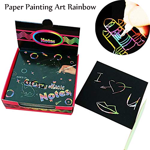 tianranrt Magie rascar pintura papel arte Arc en ciel aprendizaje Education juguetes