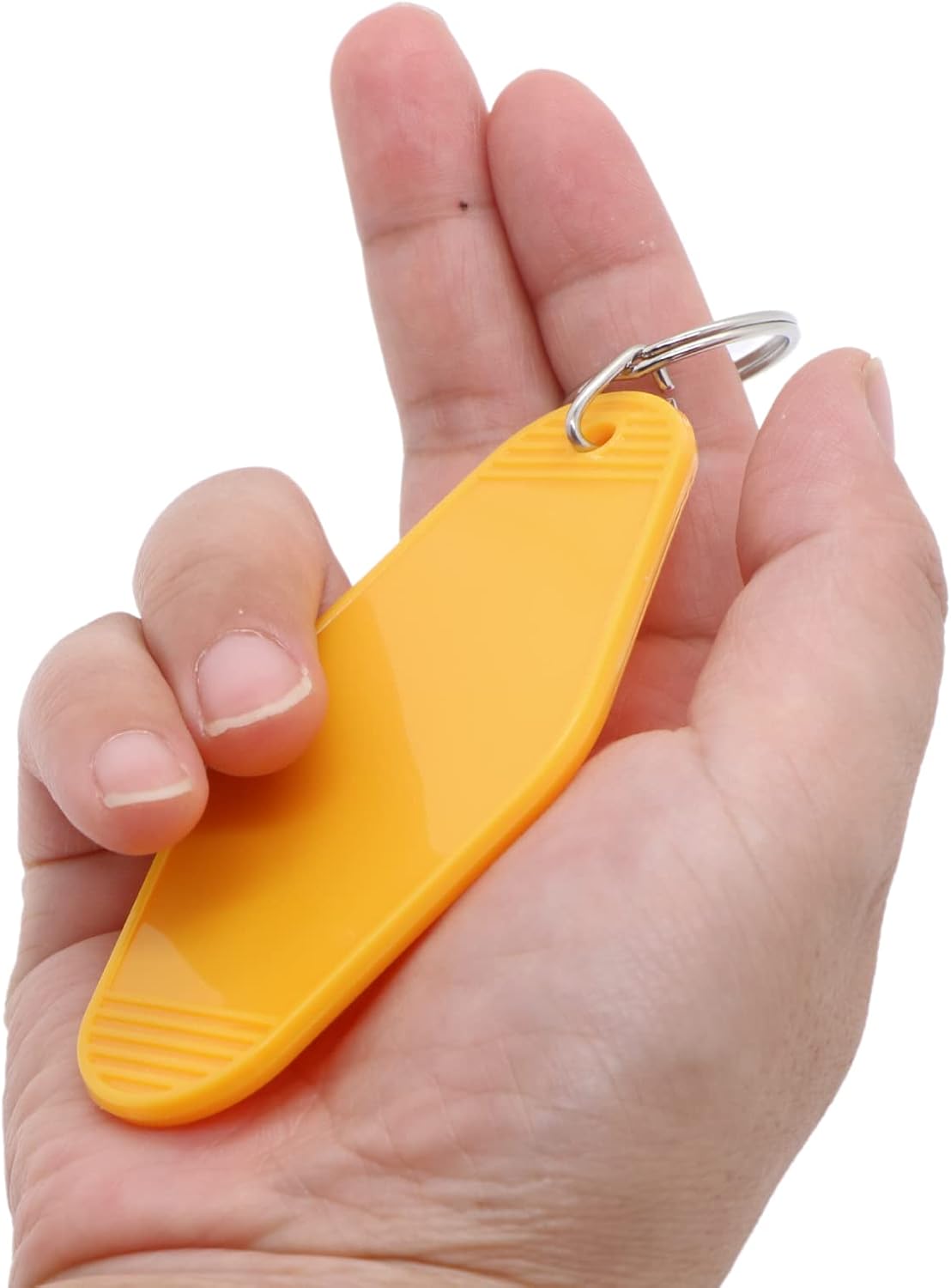 10pcs Blank Hotel Keychains Bulk Vintage Motel Keychain Vinyl HTV printing Keychains DIY Keychain tags (Yellow) - Image 4